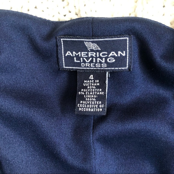 American Living 4 navy dress - Picture 7 of 11